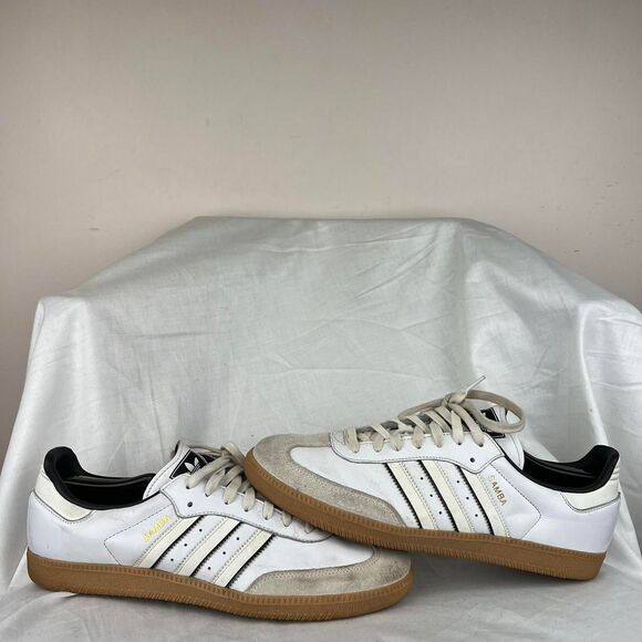 Adidas Samba OG trainers in white and cream Size 11.5 - Picture 1 of 8